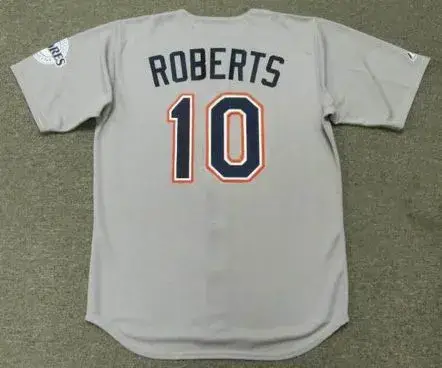 BIP ROBERTS San Diego Padres 1994 Away Majestic Baseball Throwback Jersey 