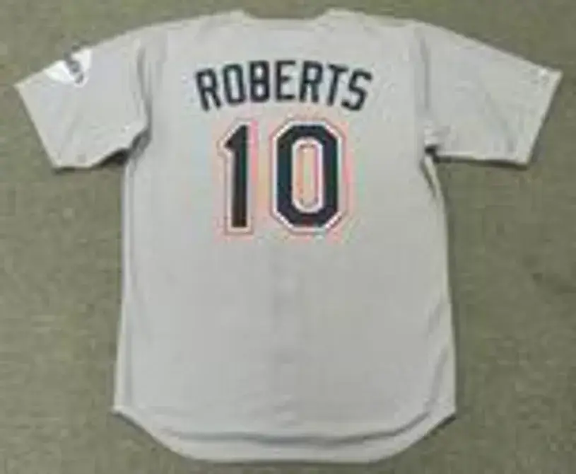 BIP ROBERTS San Diego Padres 1994 Away Majestic Baseball Throwback Jersey 