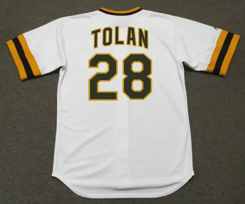 BOBBY TOLAN San Diego Padres 1974 Majestic Cooperstown Home Baseball Jersey 