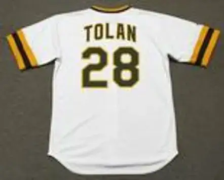 BOBBY TOLAN San Diego Padres 1974 Majestic Cooperstown Home Baseball Jersey 