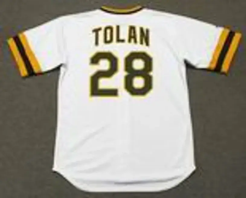 BOBBY TOLAN San Diego Padres 1974 Majestic Cooperstown Home Baseball Jersey 