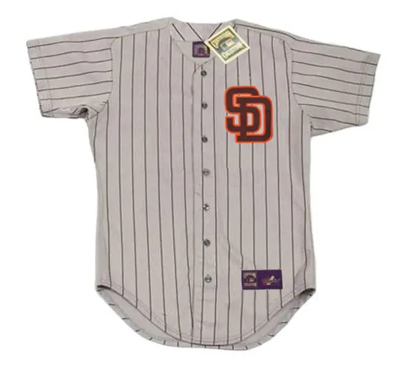 BRUCE BOCHY San Diego Padres 1986 Away Majestic Throwback Baseball Jersey 