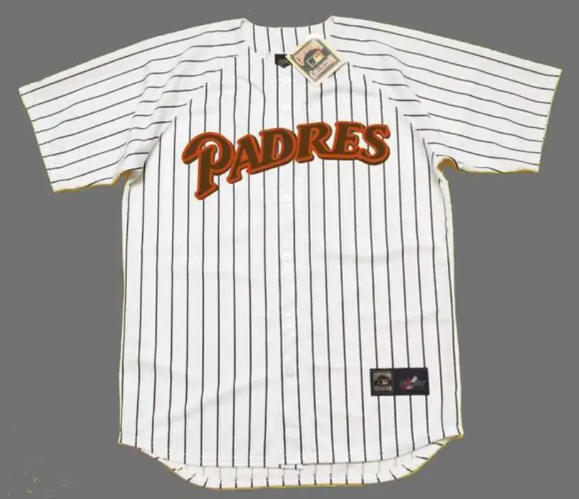 BRUCE BOCHY San Diego Padres 1986 Home Majestic Throwback Baseball Jersey