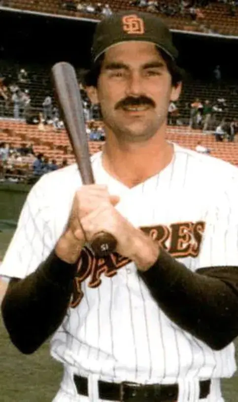 BRUCE BOCHY San Diego Padres 1986 Home Majestic Throwback Baseball Jersey 