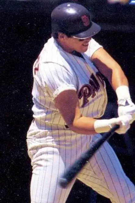 CARMELO MARTINEZ San Diego Padres 1988 Majestic Cooperstown Home Jersey 