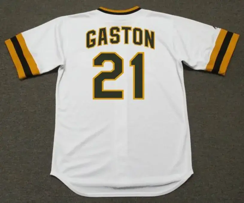 CITO GASTON San Diego Padres 1974 Majestic Cooperstown Home Baseball Jersey 