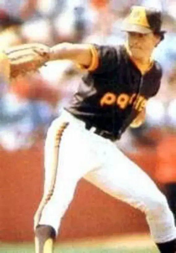 DAVE DRAVECKY San Diego Padres 1984 Majestic Cooperstown Away Baseball Jersey 