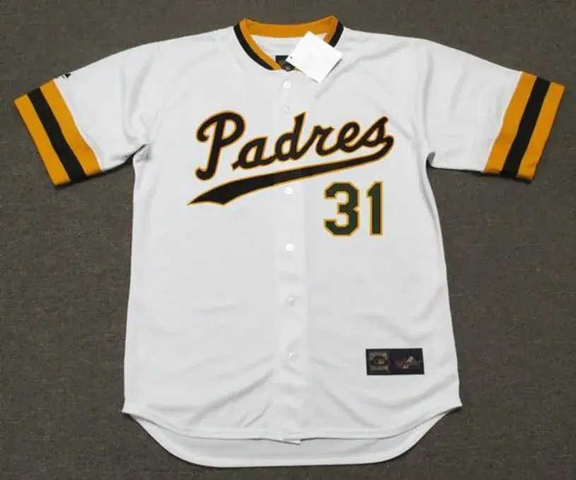 DAVE WINFIELD San Diego Padres 1974 Home Majestic Baseball Throwback Jersey