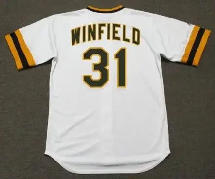 DAVE WINFIELD San Diego Padres 1974 Home Majestic Baseball Throwback Jersey 