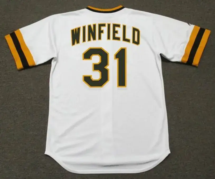 DAVE WINFIELD San Diego Padres 1974 Home Majestic Baseball Throwback Jersey 