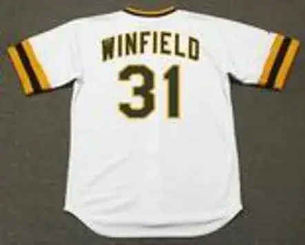 DAVE WINFIELD San Diego Padres 1974 Home Majestic Baseball Throwback Jersey 