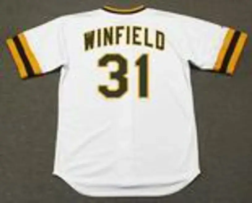 DAVE WINFIELD San Diego Padres 1974 Home Majestic Baseball Throwback Jersey 