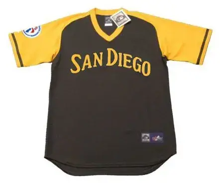 DAVE WINFIELD San Diego Padres 1976 Away Majestic Baseball Throwback Jersey