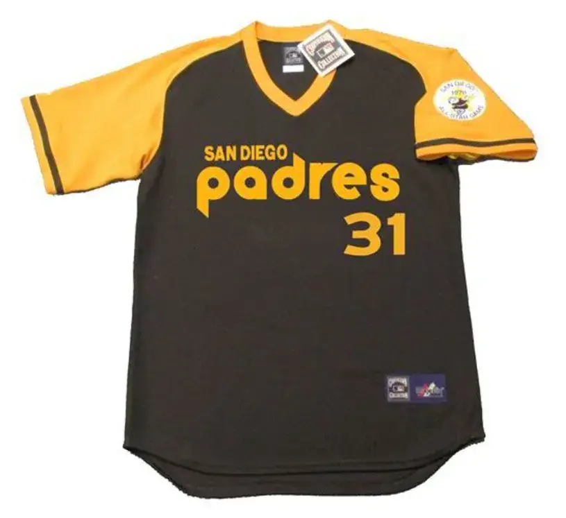 DAVE WINFIELD San Diego Padres 1978 Majestic Cooperstown Away Baseball Jersey