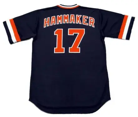 ATLEE HAMMAKER San Francisco Giants 1982 Majestic Cooperstown Away Baseball Jersey 
