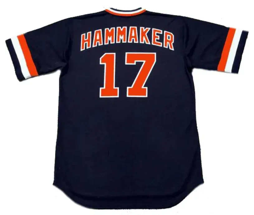 ATLEE HAMMAKER San Francisco Giants 1982 Majestic Cooperstown Away Baseball Jersey 