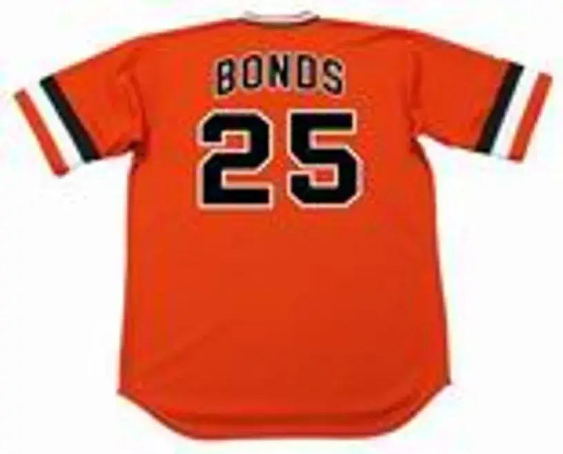 BARRY BONDS San Francisco Giants 1970’s Majestic Cooperstown Baseball Jersey 