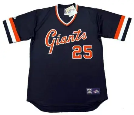 BARRY BONDS San Francisco Giants 1980’s Majestic Cooperstown Away Baseball Jersey
