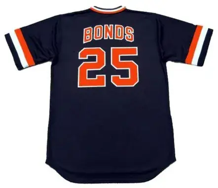 BARRY BONDS San Francisco Giants 1980’s Majestic Cooperstown Away Baseball Jersey 