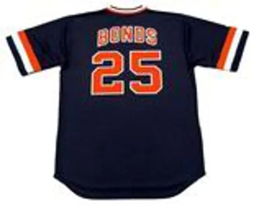 BARRY BONDS San Francisco Giants 1980’s Majestic Cooperstown Away Baseball Jersey 