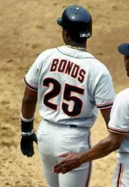 BARRY BONDS San Francisco Giants 1993 Away Majestic Baseball Throwback Jersey 