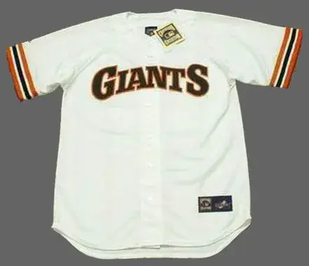 BARRY BONDS San Francisco Giants 1993 Home Majestic Baseball Throwback Jersey