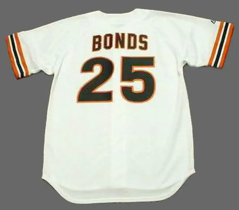 BARRY BONDS San Francisco Giants 1993 Home Majestic Baseball Throwback Jersey 