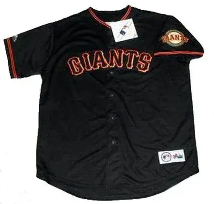 BARRY BONDS San Francisco Giants 2001 Majestic Baseball Throwback Jersey