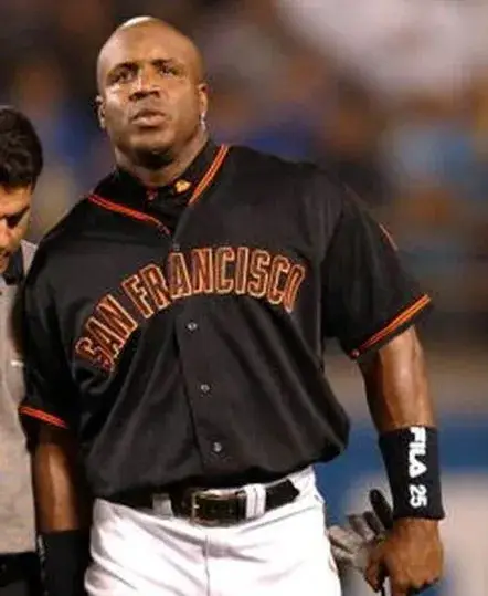 BARRY BONDS San Francisco Giants 2002 Majestic Throwback Alternate Baseball Jersey 