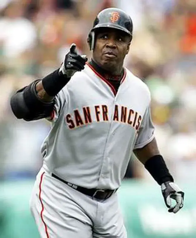 BARRY BONDS San Francisco Giants 2002 Majestic Throwback Away Baseball Jersey 