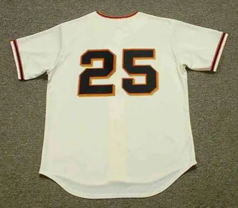 BARRY BONDS San Francisco Giants 2006 Home Majestic Throwback Baseball Jersey 