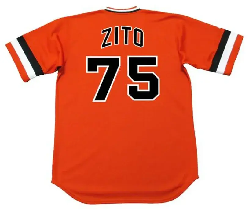 BARRY ZITO San Francisco Giants 1970’s Majestic Cooperstown Baseball Jersey 