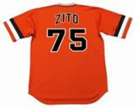 BARRY ZITO San Francisco Giants 1970’s Majestic Cooperstown Baseball Jersey 