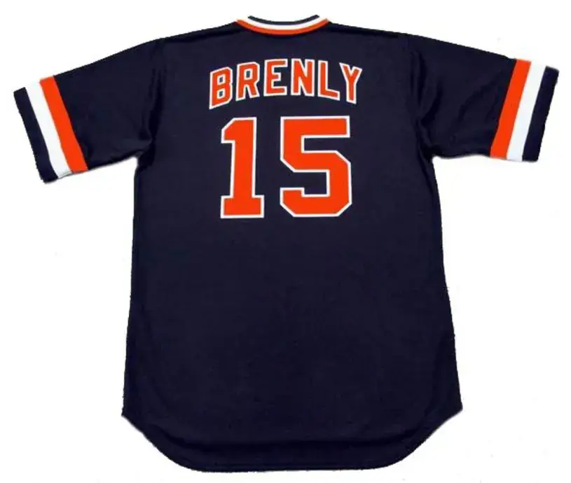 BOB BRENLY San Francisco Giants 1982 Majestic Cooperstown Away Baseball Jersey 