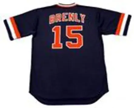 BOB BRENLY San Francisco Giants 1982 Majestic Cooperstown Away Baseball Jersey 