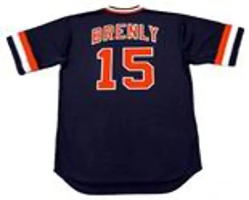 BOB BRENLY San Francisco Giants 1982 Majestic Cooperstown Away Baseball Jersey 