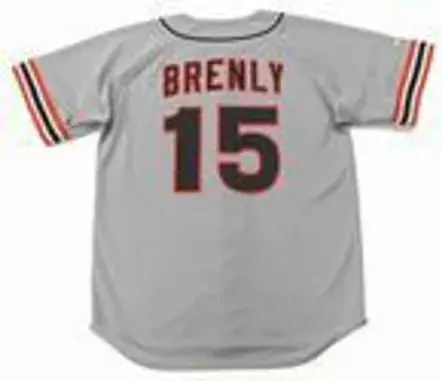 BOB BRENLY San Francisco Giants 1987 Majestic Cooperstown Away Baseball Jersey 