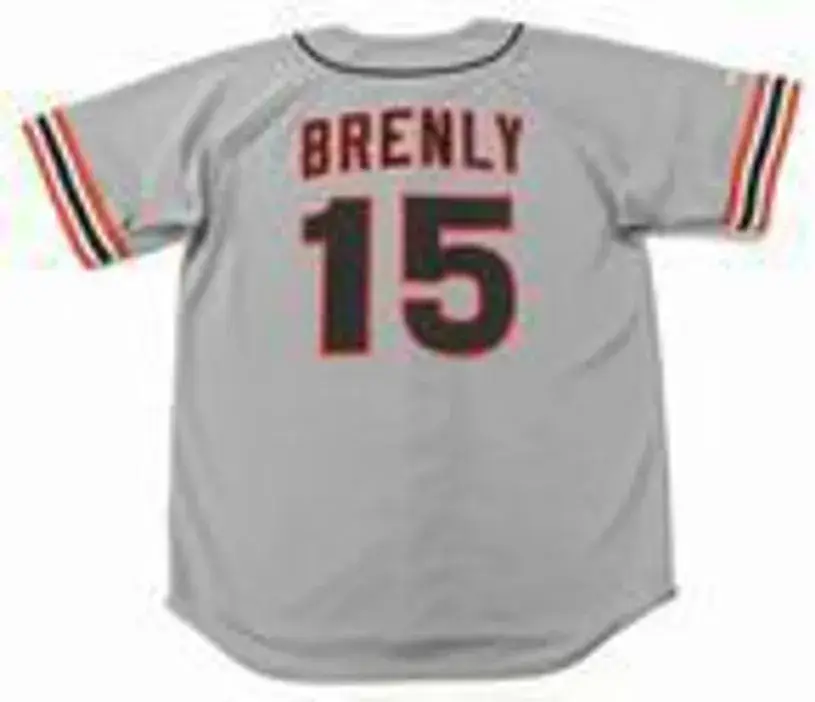 BOB BRENLY San Francisco Giants 1987 Majestic Cooperstown Away Baseball Jersey 