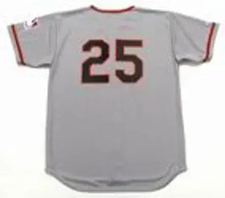 BOBBY BONDS San Francisco Giants 1969 Majestic Throwback Away Baseball Jersey 