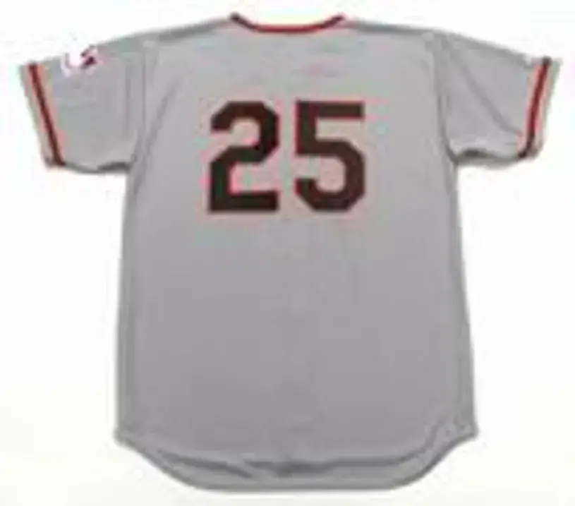 BOBBY BONDS San Francisco Giants 1969 Majestic Throwback Away Baseball Jersey 