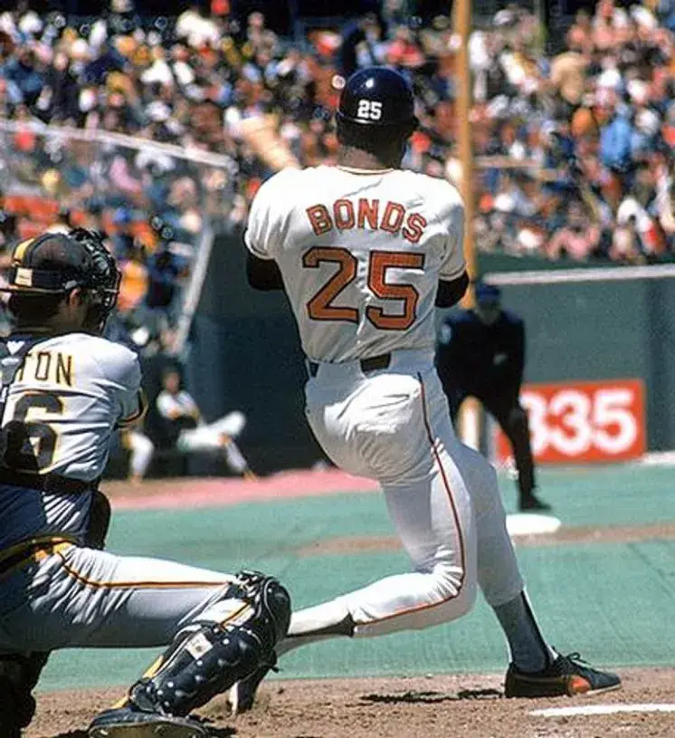BOBBY BONDS San Francisco Giants 1973 Majestic Cooperstown Away Baseball Jersey 