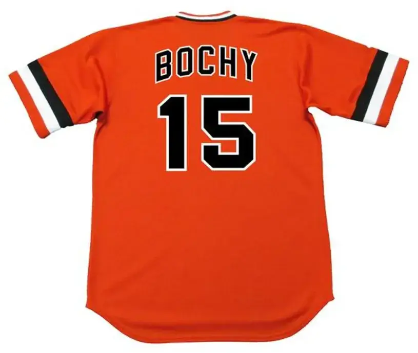 BRUCE BOCHY San Francisco Giants 1970’s Majestic Cooperstown Baseball Jersey 
