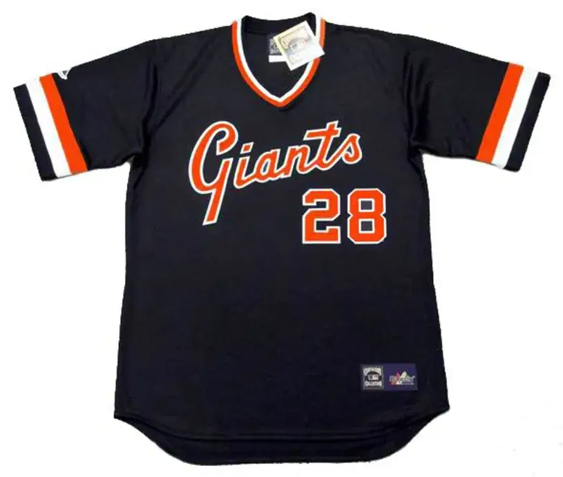 BUSTER POSEY San Francisco Giants 1980’s Majestic Cooperstown Away Baseball Jersey