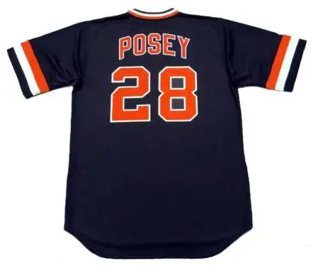 BUSTER POSEY San Francisco Giants 1980’s Majestic Cooperstown Away Baseball Jersey 