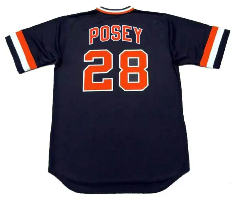 BUSTER POSEY San Francisco Giants 1980’s Majestic Cooperstown Away Baseball Jersey 