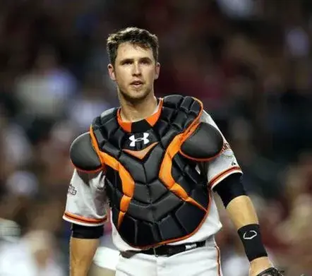 BUSTER POSEY San Francisco Giants 1980’s Majestic Cooperstown Away Baseball Jersey 