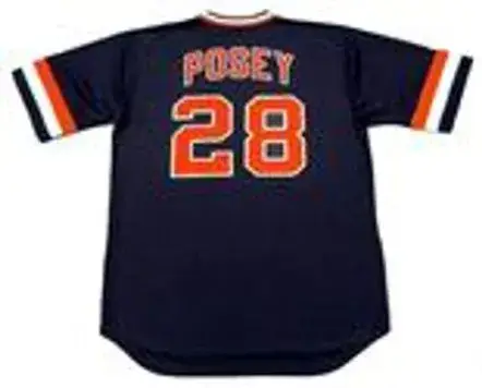 BUSTER POSEY San Francisco Giants 1980’s Majestic Cooperstown Away Baseball Jersey 
