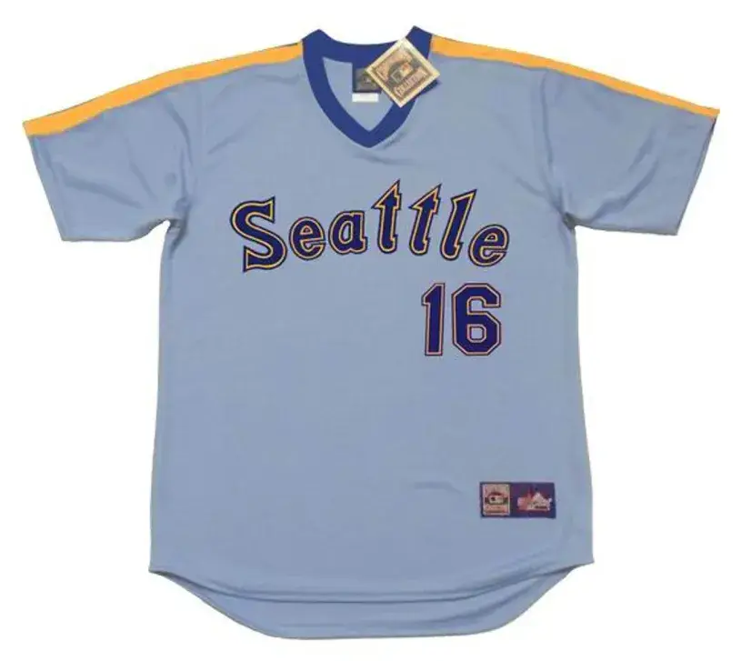 AL COWENS Seattle Mariners 1984 Majestic Cooperstown Away Baseball Jersey