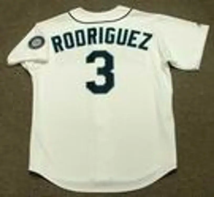 ALEX RODRIGUEZ Seattle Mariners 1997 Majestic Throwback Home Baseball Jersey 
