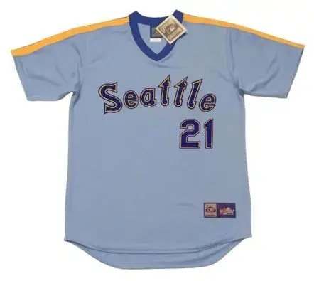 ALVIN DAVIS Seattle Mariners 1984 Majestic Away Throwback Baseball Jersey